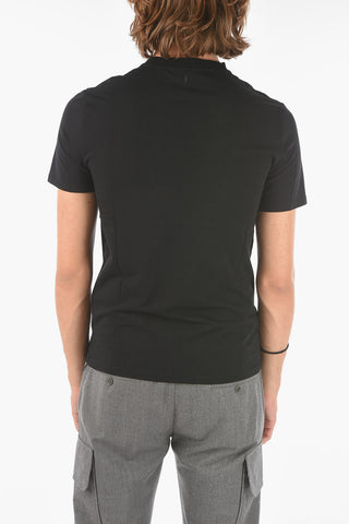 Leather Effect Print LEATHER BOLT T-Shirt