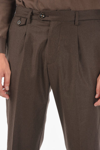 Pantaloni RAVAL1P.L a una pince in lana vergine