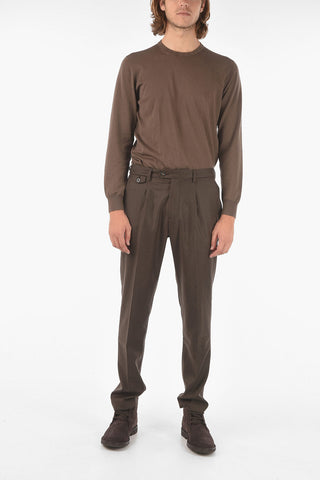 Pantaloni RAVAL1P.L a una pince in lana vergine