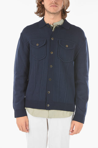 Snap Button JEAN JACKET Saharan Sweater