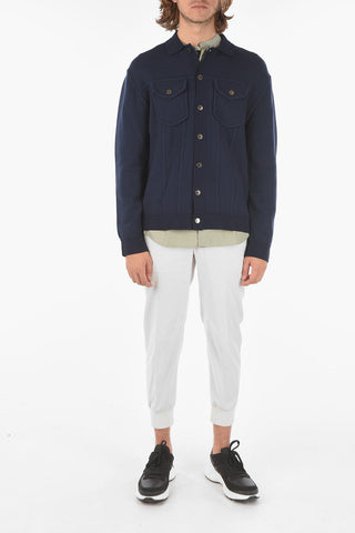 Snap Button JEAN JACKET Saharan Sweater
