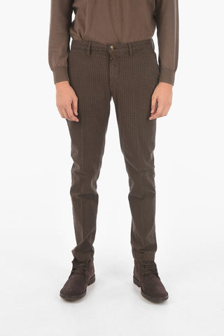 Gingham Checked Slim Fit NEWTOWN.L.457 Chino Pants