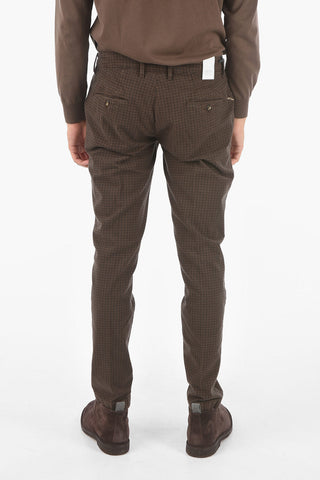 Gingham Checked Slim Fit NEWTOWN.L.457 Chino Pants