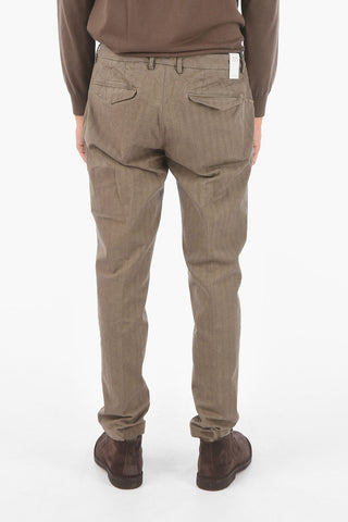 Herringbone Tapered Fit MARAIS.L.603 Chino Pants