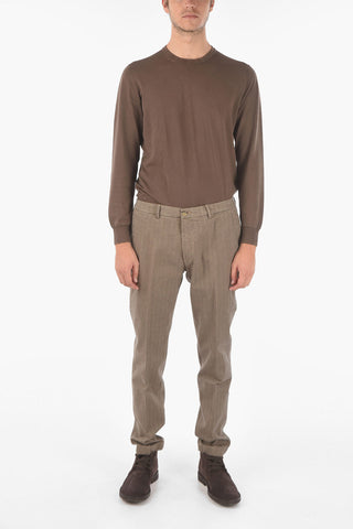 Herringbone Tapered Fit MARAIS.L.603 Chino Pants