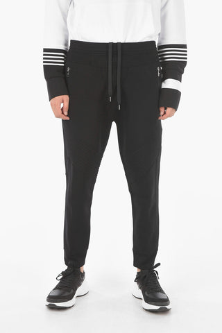 Jersey BONDED Biker Joggers with Low Crotch