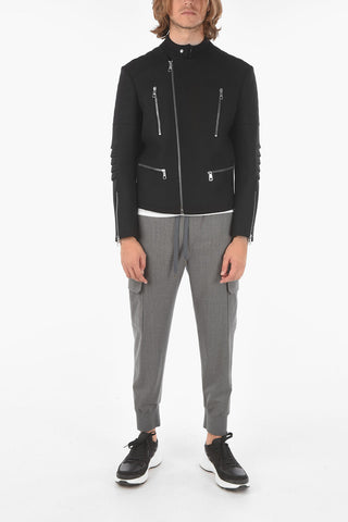 Raw Cut Edged AUTHENTIC RAW CUT Biker Bomber Jacket