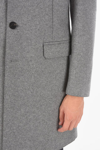 Raw Cut edged TRAVEL WOOL SKINNY Coat