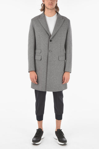 Raw Cut edged TRAVEL WOOL SKINNY Coat