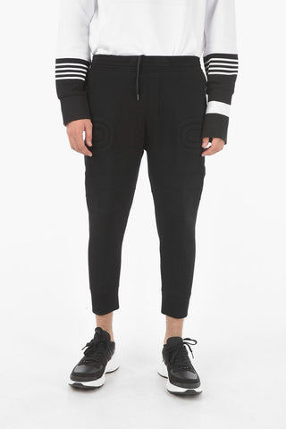 Jersey TRICOLOR Biker Joggers with Embossed Details