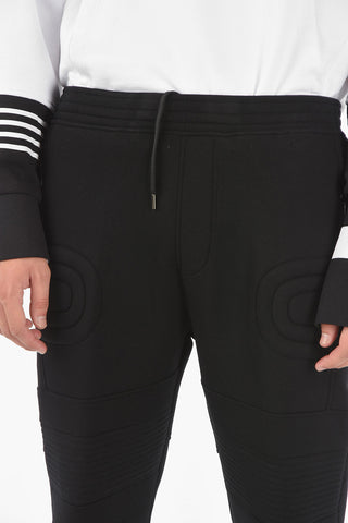 Jersey TRICOLOR Biker Joggers with Embossed Details