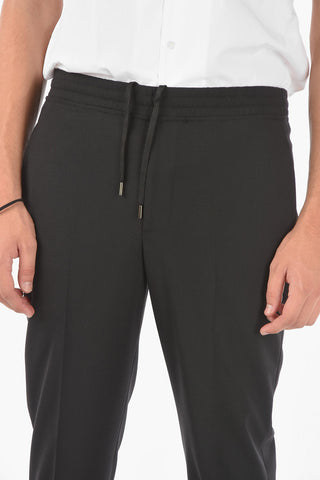 Elastic Waistband Cuffed Pants