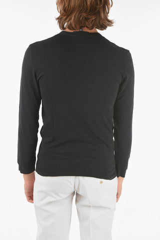 T-Shirt Doppio Strato TRAVEL MULTIYARN con Collo Coreano