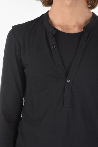 T-Shirt Doppio Strato TRAVEL MULTIYARN con Collo Coreano