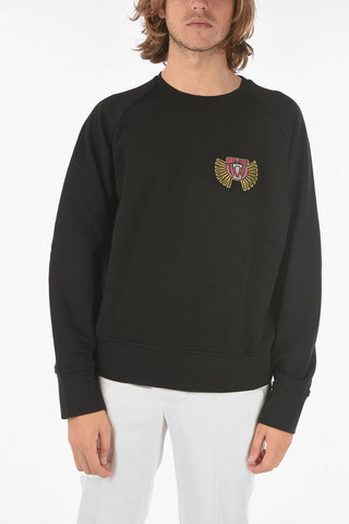 Crewneck Sweatshirt with Embroidered 