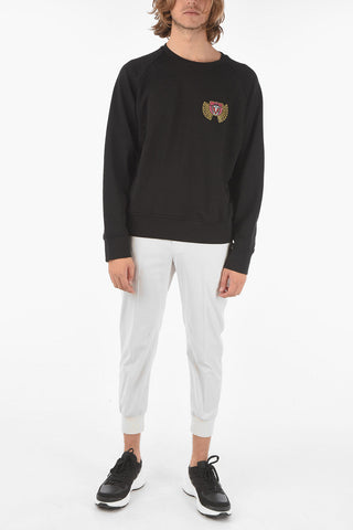Crewneck Sweatshirt with Embroidered 