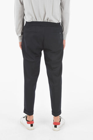 Pantaloni COMFORT in Twill ad Orlo con risvolto