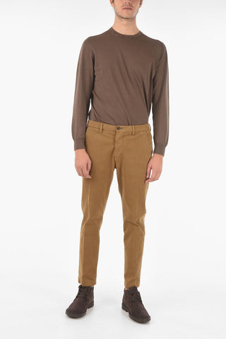 belt loops solid color MARAIS.S. chino pants