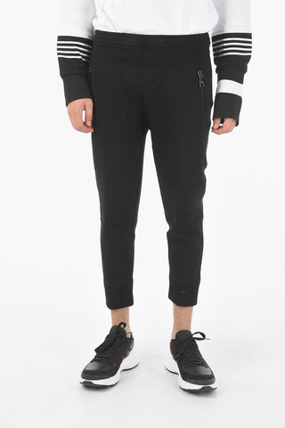 Jersey DOUBLE BONDED Biker Joggers with Low Crotch