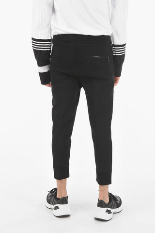 Jersey DOUBLE BONDED Biker Joggers with Low Crotch