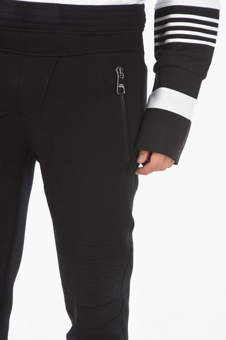 Jersey DOUBLE BONDED Biker Joggers with Low Crotch