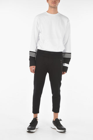 Jersey DOUBLE BONDED Biker Joggers with Low Crotch