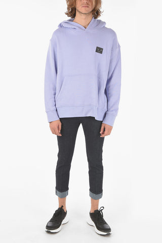Hooded TRAVEL FRENCH TERRY Sweatshirt with Iconic Piercing Detail
