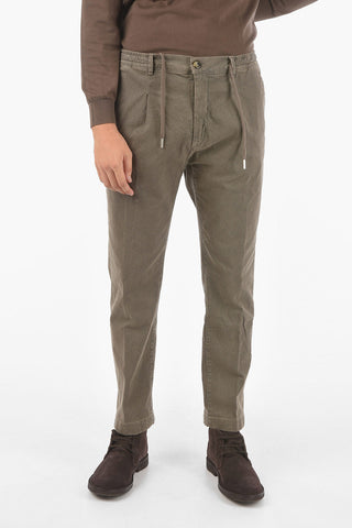 Drawstring Waist Carrot Fit  MITTE.608 Chino Pants