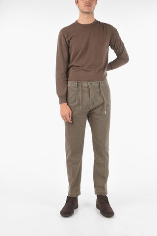Drawstring Waist Carrot Fit  MITTE.608 Chino Pants