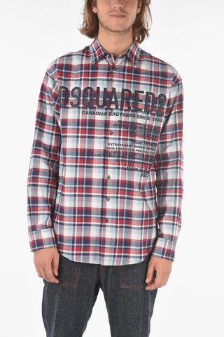 camicia CERESION9 A Quadri plaid e plain herringbone
