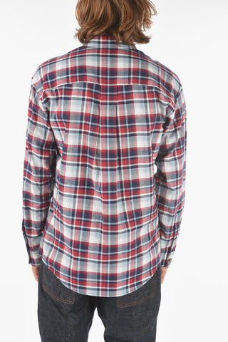 camicia CERESION9 A Quadri plaid e plain herringbone