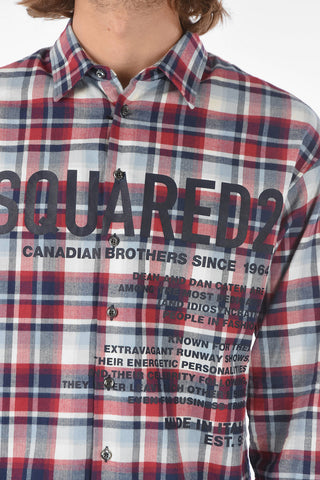 camicia CERESION9 A Quadri plaid e plain herringbone