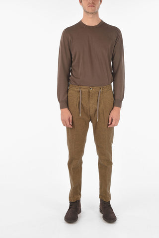 Drawstring Waist Carrot Fit  MITTE.605 Chino Pants