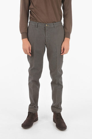 Birds Eye Motif Slim Fit NEWTOWN.L.602 Chino Pants