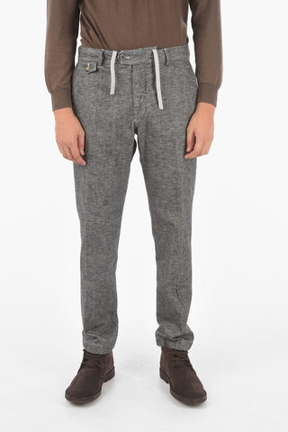 Pantaloni chino RAVALC.L.con elastico in vita