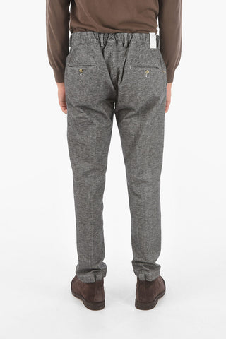 Pantaloni chino RAVALC.L.con elastico in vita