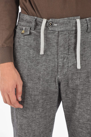 Pantaloni chino RAVALC.L.con elastico in vita