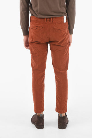 Pantaloni MARAIS.S. in velluto a coste con passanti