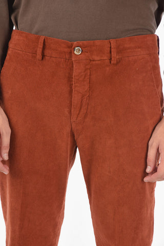 Pantaloni MARAIS.S. in velluto a coste con passanti