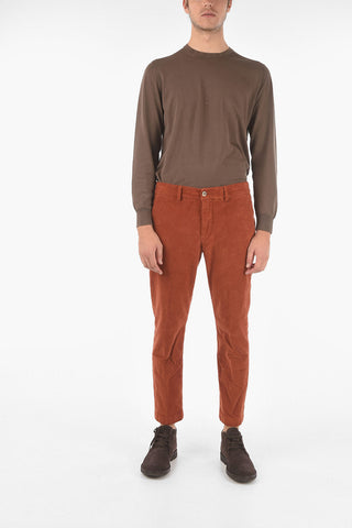Pantaloni MARAIS.S. in velluto a coste con passanti