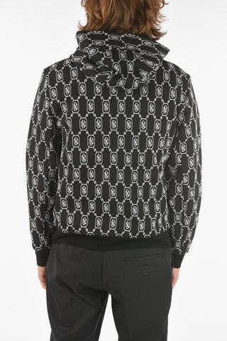 Felpa Hoodie MONOGRAM ZIP-UP con Stampa Monogram