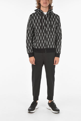Felpa Hoodie MONOGRAM ZIP-UP con Stampa Monogram