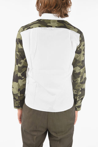 Camicia CAMO FAIR-ISLE con Maniche Camouflage