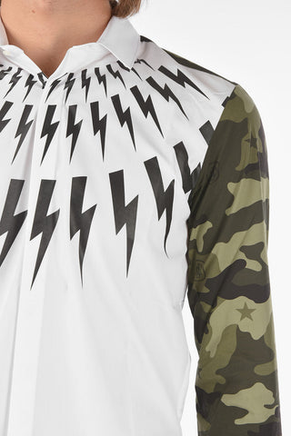 Camicia CAMO FAIR-ISLE con Maniche Camouflage