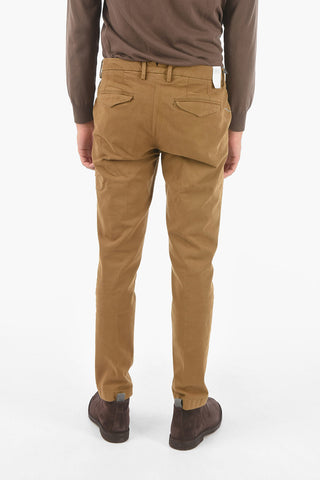 belt loops stretch cotton MARAIS.L. chino pants