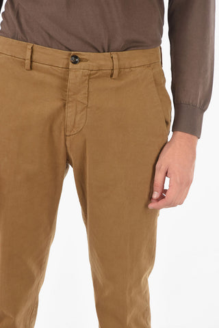 belt loops stretch cotton MARAIS.L. chino pants