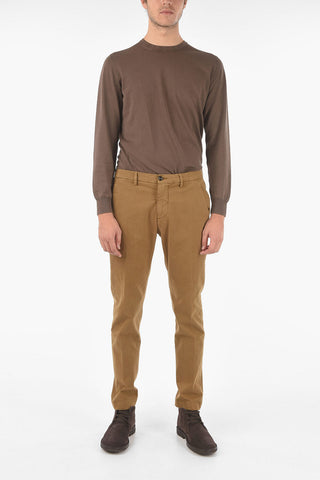 belt loops stretch cotton MARAIS.L. chino pants