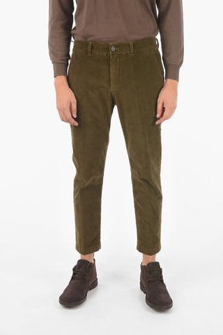 Pantaloni chino S.MARAIS.S. in cotone stretch a quadretti