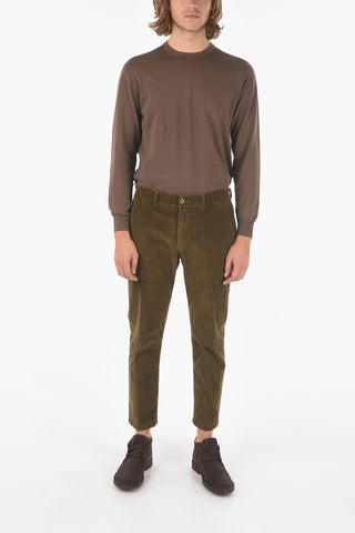 Pantaloni chino S.MARAIS.S. in cotone stretch a quadretti