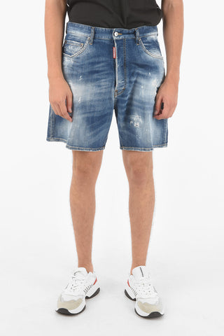 Shorts BOXER in denim stretch 